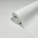 Non-woven tapet i tekstil plain look hvid plain