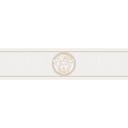 Versace Tapetbanner Græsk, metallisk, hvid