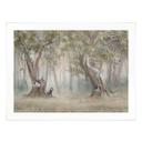 Poster schattige bosdieren tussen bomen - Ms Tiff