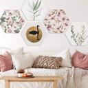 Hexagon Dibond UN Designs - Soft Magnolia