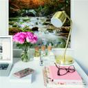 Poster autocollant - W - Cascade en Automne