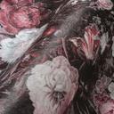 Papel pintado floral negro rojo oscuro papel pintado vintage flores papel pintado no tejido floral
