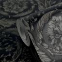 Versace ikke-vævet tapet Barocco Neo klassiske blomsterranker grå sort elegant