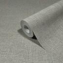 Non-woven tapet i tekstil ensfarvet look grå ensfarvet