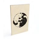 Cuadro de madera gatos Ying & Yang - Tunaboylu