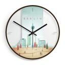 Horloge murale en verre - Rivers - Berlin