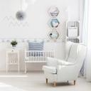 A.S. Création Lovely Kids Frise autocollante enfant - Bleu, Gris
