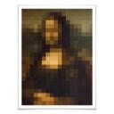 Póster Pixelart - da Vinci - Mona Lisa