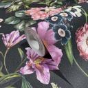 Tapet, non-woven blomstertapet Flora sort, pink