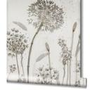 Fototapet Greige Blomster til stue soveværelse 2.70 x 2.12 cm