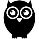 Sticker mural - Hibou uni