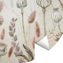 Fototapet - Rundt Sir Edward - Tørrede blomster hvid - vliesetapet/selvklæbende non-woven tapet