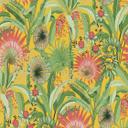 Papel pintado floral, papel pintado no tejido Erismann Martinique amarillo