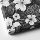 Lienzo pantera negra con flores blancas - Korenkova