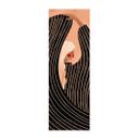 Póster de tela mujer con vestido negro a rayas - Müller - Panorama