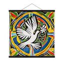 Póster de tela Paloma de la paz de colores - Inspirado en Matisse - Zamart - Cuadrado