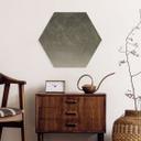 Houten Wanddecoratie met zeshoekige varen in het nevelwoud in groen - Ms Tiff