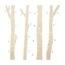 XXL panel mural de madera bosque de abedules (4 piezas) - álamo