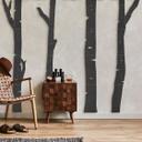 XXL panel de pared de madera de abedul bosque (4 partes) - MDF