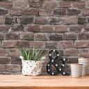murstenstapet gråbrun beige - fleecetapet steneffekt - industrielt tapet