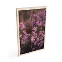 Cuadro de madera flor de brezo púrpura en luz cálida - Annie