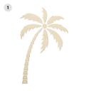 Decoración en madera palmera tropical XXL - decoración mural de madera de álamo