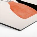 Hexagon Dibond Vaser i sort og orange - Kubistika