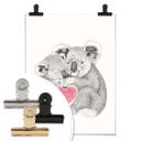 Póster Graves - Al koala le encantan los abrazos