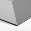 3D Hexagon Alu-Dibond - Grå