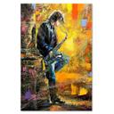 Canvasbillede, Musiker med saxofon
