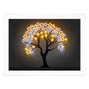 Póster árbol con estrellas | Neon Street Art - Mielu
