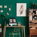 Plakat - Origami Fjer - Rosegold-optik