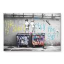 Akrylbillede Banksy - Life is short