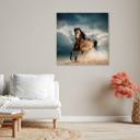 Canvasbillede, galoperende heste