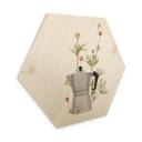 Hexagone - Bois Frida Floral Studio - Moka Floral 