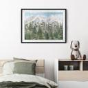 Plakat skovens dyr i den grønne alpine skov | naturmotiv til børneværelset - Kikki Belle