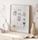 Plakat med hyggelige vibes og hygge-dekoration - Lizde