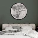 Póster Árbol minimalista en un paisaje tranquilo - Harina - Redondo