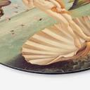 Tableau sur alu-Dibond rond Botticelli - Geburt der Venus