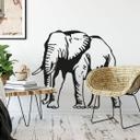 Muursticker Olifanten Silhouet