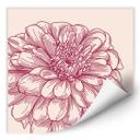 Zelfklevende Poster - Flower Illustratio