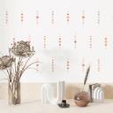 Wallsticker former - Geometriske cirkler i abrikos