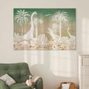 Eventyrrejse til dinosaurerne - Ombre - Kikki Belle – print på aluminium (Alu-Dibond)