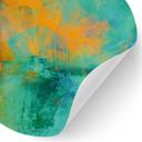 Wallsticker turkis aurora borealis - Schmucker - Rund