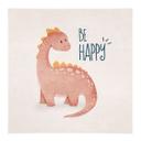 Póster de tela Dino Be Happy - Brachiosaurus - Tunaboylu - Cuadrado