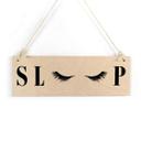 Houten Bordje - Sleep