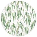 Papel pintado Ramitas con hojas verdes - Diseños ONU - Redondo - Papel pintado autoadhesivo/no tejid