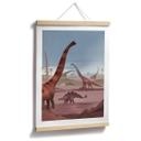 Póster En el país de los dinosaurios - Marrón
