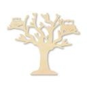 Décoration en bois -  Arbre avec hiboux - Placage de peuplier
