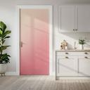Ombre pink sun door film - Selvklæbende dørdekoration